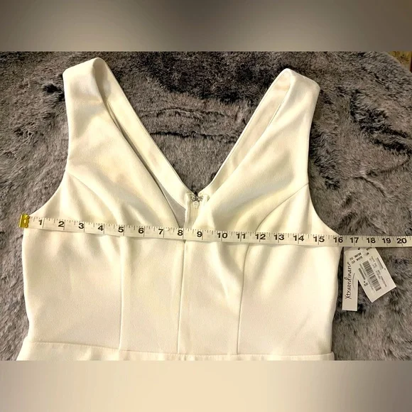 NWT Xtraordinary White Bodycon Mini Dress, Sheer Mesh Back, XL Juniors, 8 womens - Picture 16 of 16